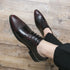 Men's Fashion Derby Shoes Lace-Up Business Office Dress Shoes for Weddings and Formal Events